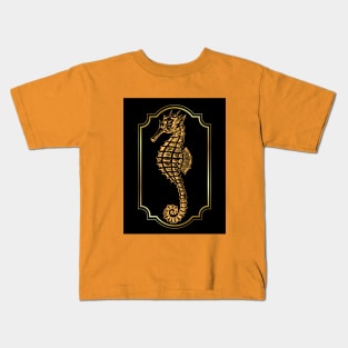 Golden seahorse Kids T-Shirt